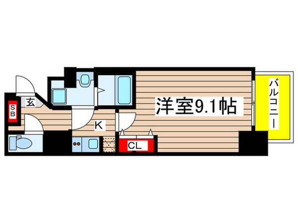 S-RESIDENCE栄eastの物件間取画像